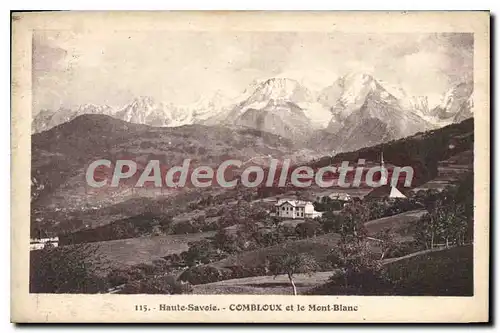 Cartes postales Combloux Et Le Mont Blanc