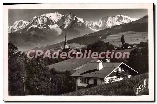 Cartes postales Combloux village Et Le Mont Blanc