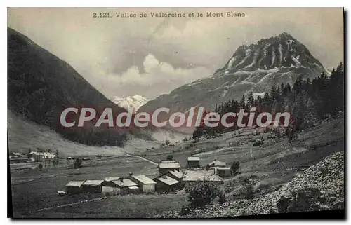 Cartes postales Vallee De Vallorcine Et Le Mont Blanc