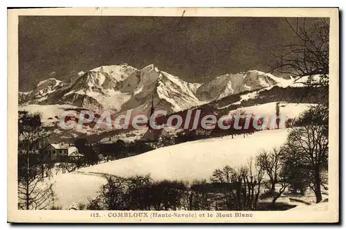 Cartes postales Combloux Et Le Mont Blanc