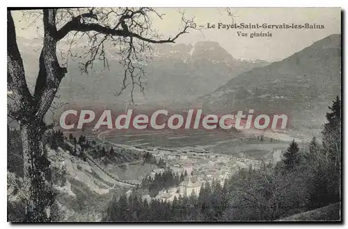 Cartes postales Le Fayet Saint Gervais Les Bains Vue Generale