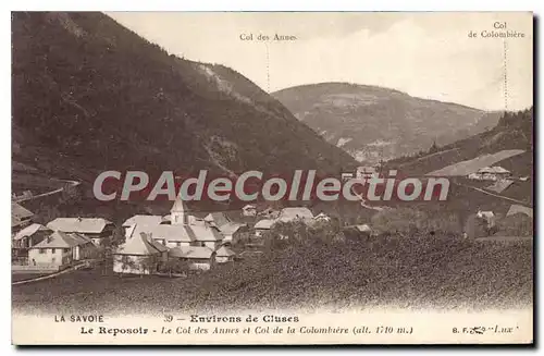 Cartes postales Le Reposoir Village col des Annes et col de la colombi�re