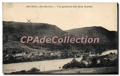 Cartes postales Seyssel Vue Generale Des Deux Seyssel