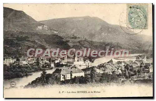 Cartes postales Les Deux Seyssel Et Le Rhone