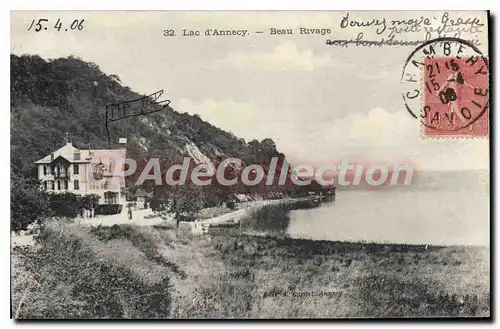 Cartes postales Lac D'Annecy Beau Rivage