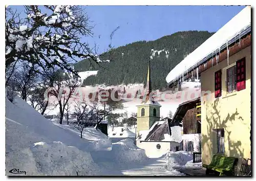 Moderne Karte Seytroux L'Eglise Sous La Neige