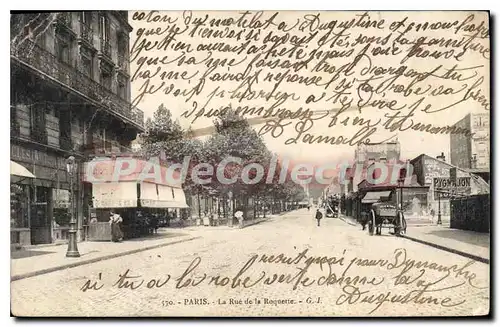 Cartes postales Paris La Rue De La Roquette