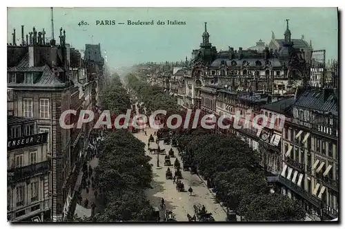 Cartes postales Paris Boulevard Des Italiens