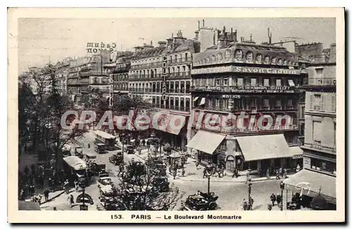 Cartes postales Paris Le Boulevard Montmartre