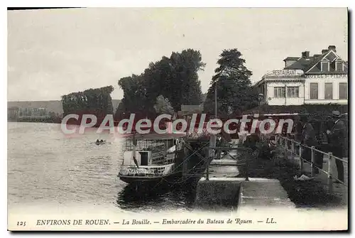 Cartes postales La Bouille Embarcadere Du Bateau De Rouen