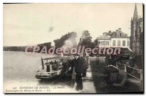 Cartes postales La Bouille Embarcadere Du Bateau De Rouen