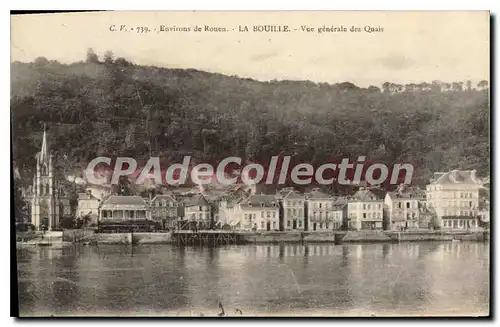 Cartes postales La Bouille Vue Generale Des Quais