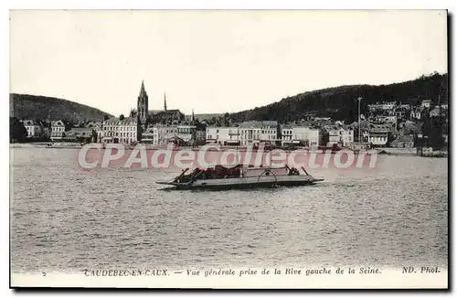 Cartes postales Caudebec En Caux Vue Generale Prise De La Rive Gauche De La Seine