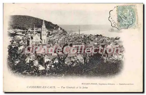 Cartes postales Caudebec En Caux Vue Generale  Et La Seine