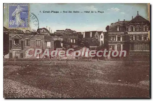 Cartes postales Criel Plage Rue Des Bains Hotel De la plage