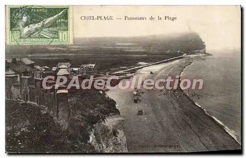 Cartes postales Criel Plage Panorama De La Plage