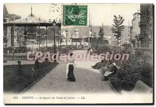 Ansichtskarte AK Dieppe Le Square Du Palais De Justice