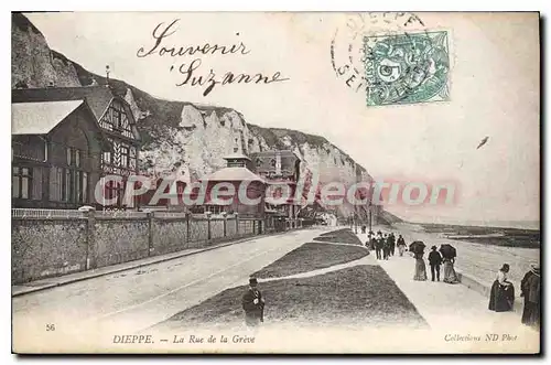 Ansichtskarte AK Dieppe La Rue De La Greve