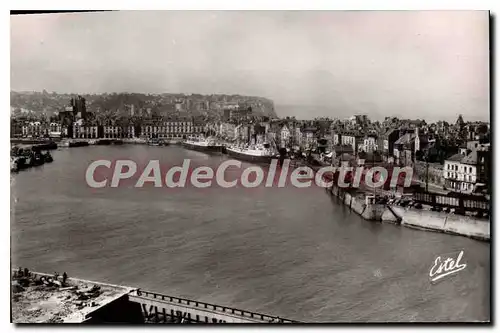 Ansichtskarte AK Dieppe Vue Generale Sur I'Avant Port Et La Gare