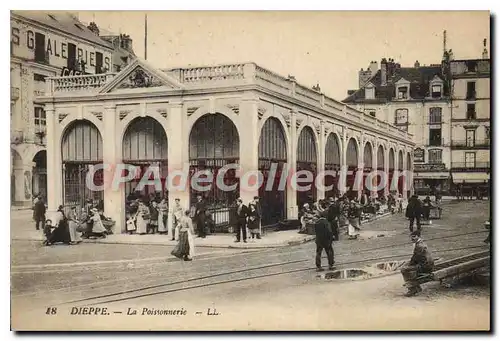 Cartes postales Dieppe La Poissonnerie