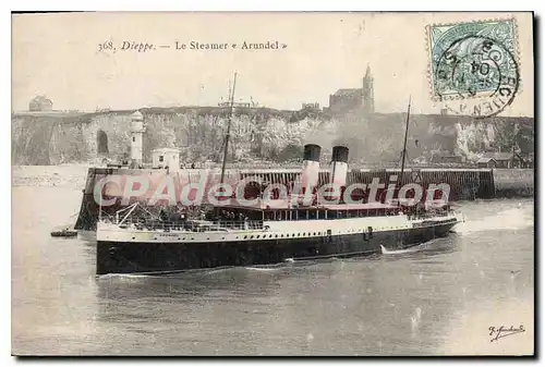 Cartes postales Dieppe Le Steamer Arundel