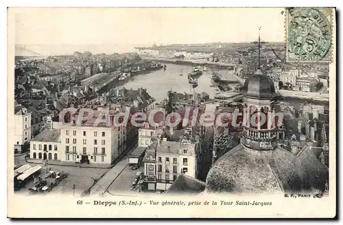 Ansichtskarte AK Dieppe Vue Generale Prise De La Tour Saint Jacques