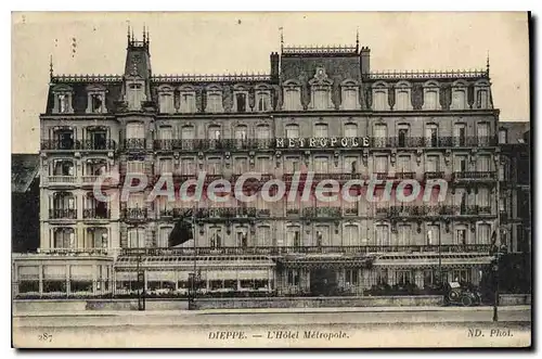 Cartes postales Dieppe L'Hotel Metropole