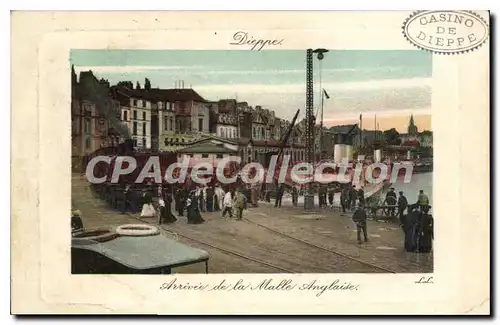 Cartes postales Dieppe arriv�e de la Malle anglaise