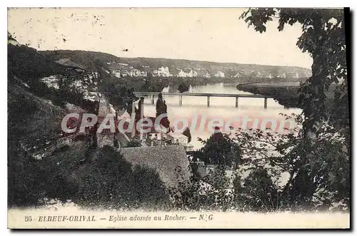 Cartes postales Elbeuf Orival Eglise Adoss�e Au Rocher