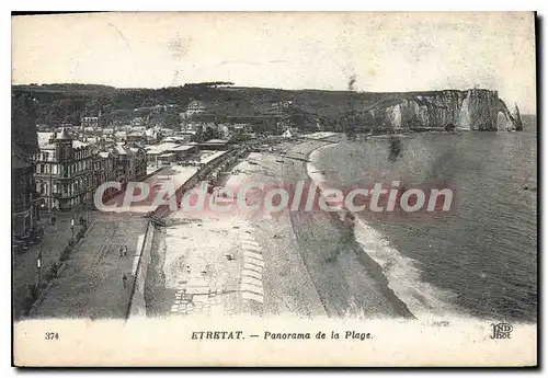 Cartes postales Etretat Panorama De La Plage