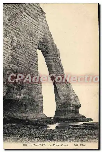 Cartes postales Etretat La Porte D'Aval