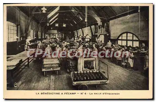 Cartes postales Fecamp La Salle D'Etiquetage la B�n�dictine