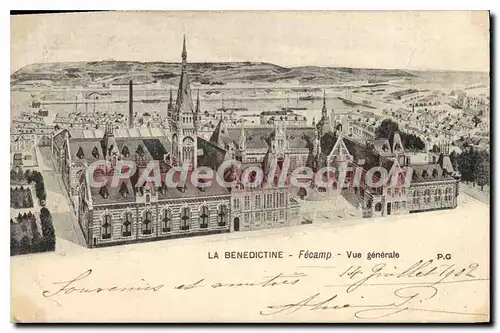 Cartes postales La Benedictine Fecamp Vue Generale