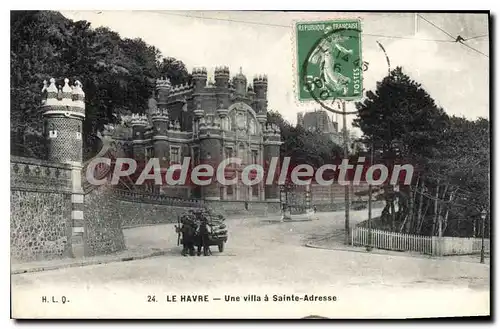 Cartes postales Le Havre Une Villa A Sainte Adresse