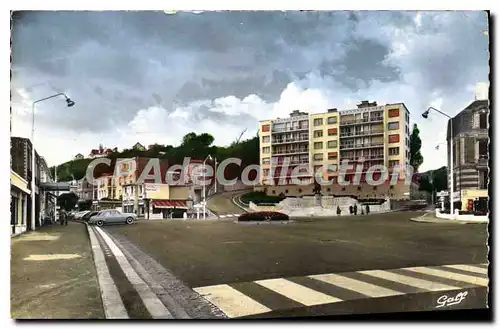 Cartes postales Le Havre Saint Adresse Place Clemenceau Et Statue