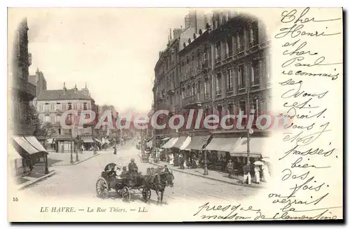 Cartes postales Le Havre La Rue Thiers