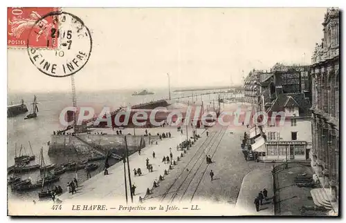Cartes postales Sainte Adresse Prespective Sur La Jetee