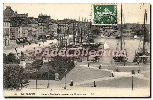 Ansichtskarte AK Le Havre Quai D'Orleans Et Bassin Du Commerce