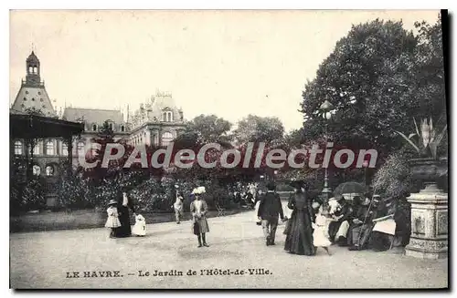 Cartes postales Le Havre Le Jardin De I'Hotel De Ville