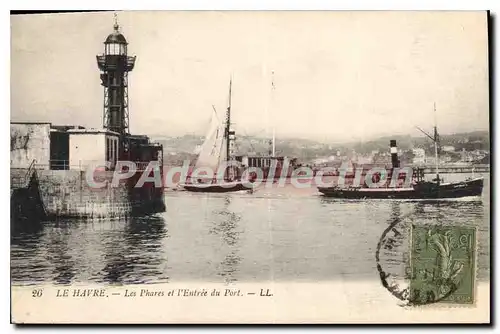 Cartes postales Le Havre Les Phares Et I'Entree Du Port