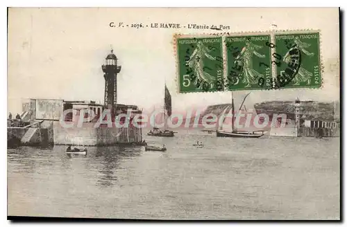 Cartes postales Le Havre L'Entree Du Port