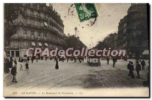 Cartes postales Le Havre Le Boulevard De Strasbourg