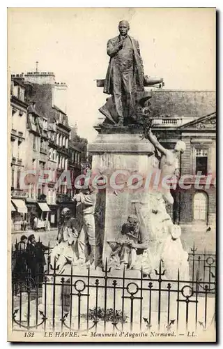 Cartes postales Le Havre Monument D'Augustin Normand