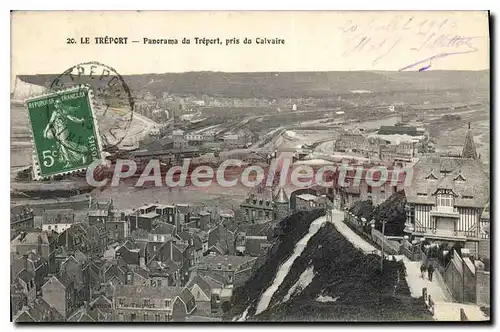 Ansichtskarte AK Le Treport Panorama Du Tr�port Pris Du Calvaire