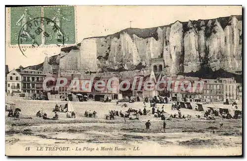 Cartes postales Le Treport La Plage A Maree Basse