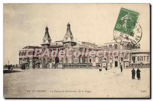 Cartes postales Le Treport Le Casino Et I'Esplanade De La Plage