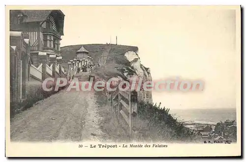 Cartes postales Le Treport La Montee Des Falaises