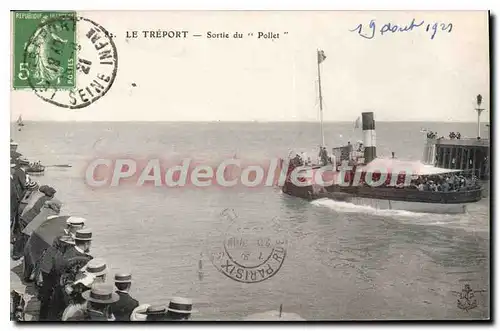 Cartes postales Le Treport Sortie Du bateau Pollet