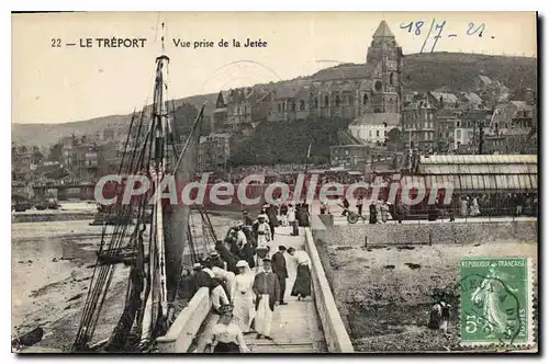 Cartes postales Le Treport Vue Prise De La Jetee