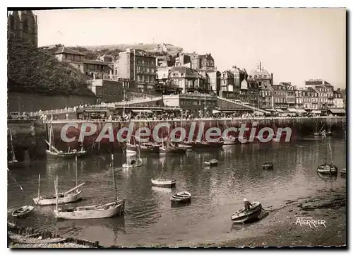 Cartes postales moderne Le Treport Le Port � Maree Basse et le musoir